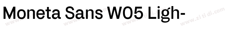 Moneta Sans W05 Ligh字体转换